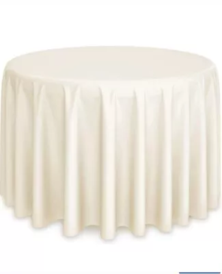 22 Round Tablecloths 96 Inches Ivory Color • $8
