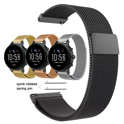 Magnetic Milanese Loop Watch Band For Fossil Gen 6 5 5E Stainless Steel Strap • $9.99