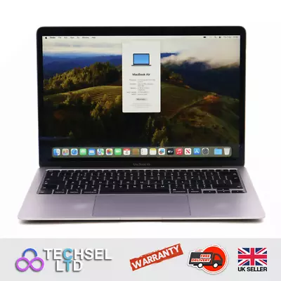 Apple MacBook Air 13  2020 Grey - I7 1.2GHz 8GB RAM 256GB Sonoma OS • £479.99