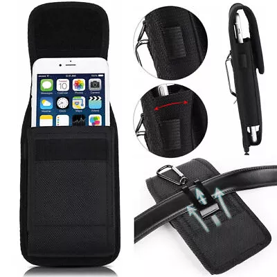 Cell Phone Pouch With Belt Loop And Metal Clip Holder Holster Vertical Bag • $8.59