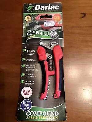 Darlac DP332 Compound Action Pruner Garden Secateurs Roses Cutting Great Price • £12.95