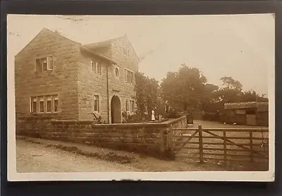 Halifax ? Postcard C1910 Yorkshire Grand Stone Farm House Real Photograph • £12.95