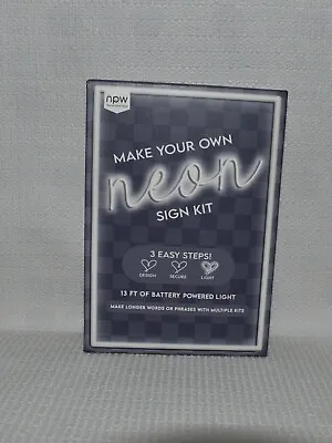 Make Your Own Neon Sign Kit 13 FT Battery Powered Light • $10