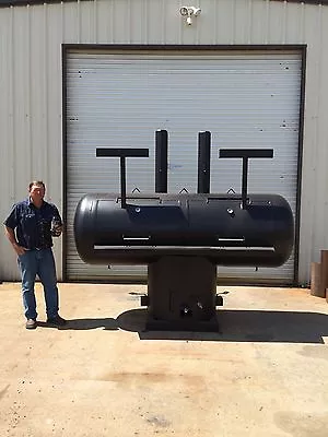 NEW Reverse Flow BBQ Pit Smoker Charcoal Grill Cooker For Concession Trailer • $6700