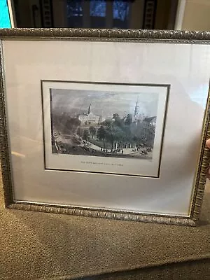 Art By W.H Bartlett The Park And City Hall New York Engraving By S. Lacey (CG) • $49.99
