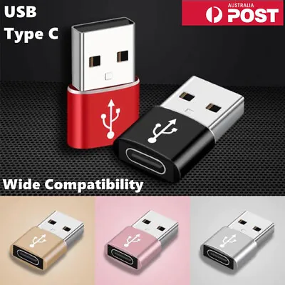$5.49 • Buy USB Type A Male To USB C Type C Female Charging Port Adapter Fast Converter