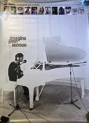 Vintage John Lennon Imagine Poster Photo By Peter Fordham The Beatles 48 By 36 • $8.99