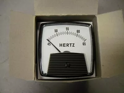 PC&S ST70HZ45651 Panel Mount 2-1/2  Frequency Meter 45-65 Hertz Input = 120VAC • $27.69