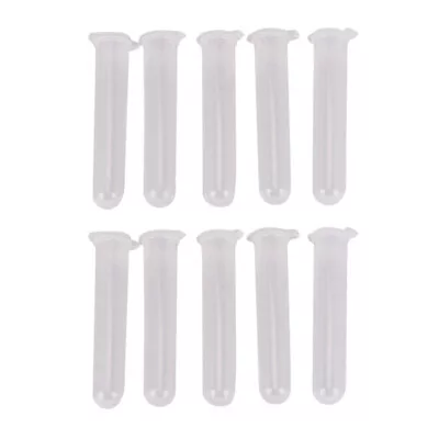 10pcs 10ml Micro Centrifuge Tube Vial Clear Plastic Vials Container Snap Cap --❤ • $3.55