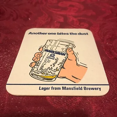 Breweriana - Mansfield Brewery - Marksman Lager Another One Bites Beer Mat T 157 • £1.75
