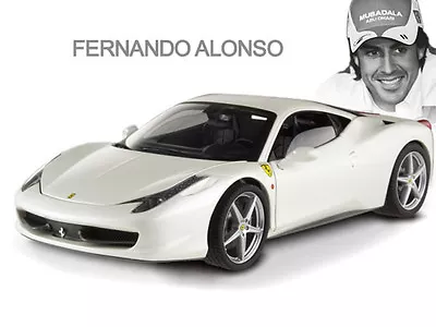 FERRARI 458 ITALIA PEARL WHITE  FERNANDO ALONSO VERSION Hot Wheels ELITE EDITION • $599.99