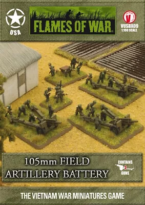 Battlefront Miniatures Flames Of War Vietnam M101 105mm Firebase VUSBX09 • $41.40