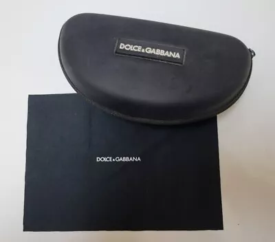 Dolce & Gabbana Black Zippered Glasses Case And Bag. • $14.95