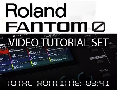 Roland Fantom 06/07/08 Instructional Video Tutorial On 4k USB ROM • $49.95