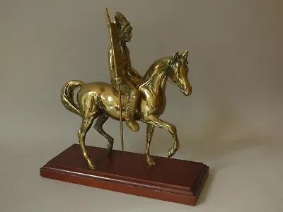 Ethnographic Collectable Heavy Brass Native American Indian Mustang Horse #1  • £44