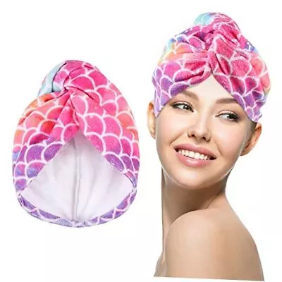 Microfiber Hair Drying Towel Wrap Super Absorbent Instant Hair Dry Turban With  • $15.98