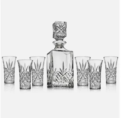 Shannon By Godinger Dublin Collection 7- Piece Spirits Set New • $15