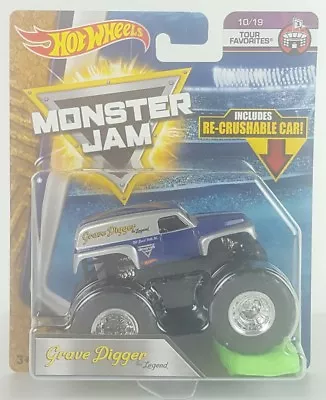 Hot Wheels Monster Jam Grave Digger The Legend Tour Favorites 10/19 2017 Gift • $19.99