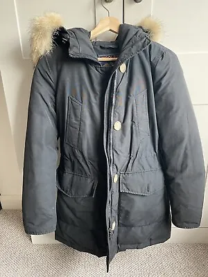 £150 • Buy Ladies Woolrich Arctic Parka Coat Black Size Small S Womens