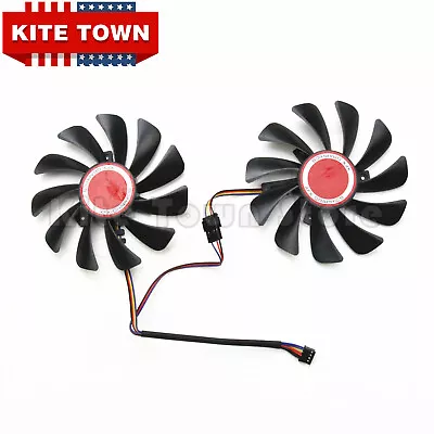 NEW Graphics Card Dual Fan For XFX RX580 584 588 95mm Video Card Cooler Fan • $13.99