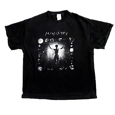 Vintage Ministry Psalm 69 T Shirt Black Size XL Authentic Tee Shirt 1990s 90s • $99.99