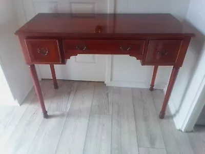 Yew Mid Century Georgian Reproduction Writing Desk/Table • £299.95