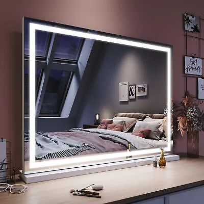 800x550mm Makeup Mirror With Light LED Hollywood Vanity Dimmable Wall Mirrors • $119