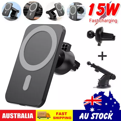 15W Fast Car Wireless Charger Air Vent Mount Holder For IPHONE MagSafe 14 13 12 • $22.49