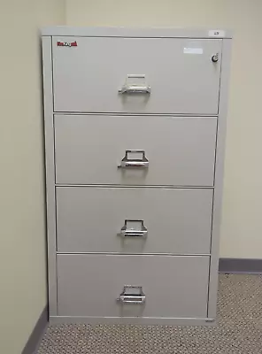 FireKing Classic 1-HR Fire Rated 4-Drawer 31  W Lateral File Cabinet W/ KEYS • $995