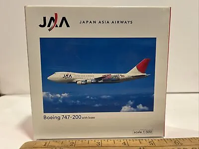 1:500 @ Herpa Japan Airlines Boeing 747 200 Yokoso! Jet Toy Model Wings • $60