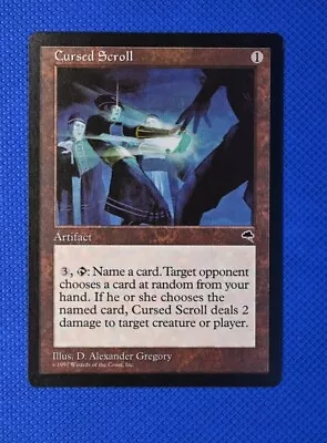 Magic The Gathering Cursed Scroll Tempest Mtg Rare Artifact • $9.99