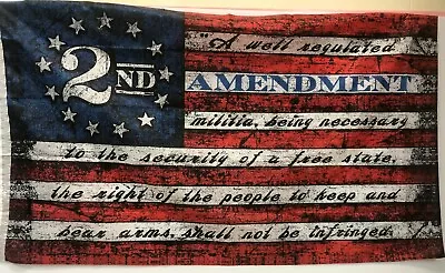 Flag Militia 2nd Amendment Flags We The People 3x5 Ft With Grommets • $8.50