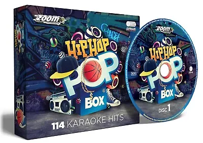Zoom Karaoke Hip Hop Pop Box - 6 CD+G Set - 120 Massive Rap Grime Hits - New! • £12.95