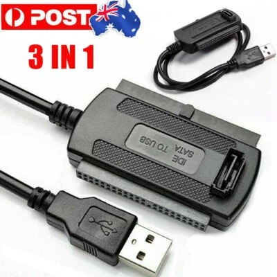 $5.99 • Buy SATA/IDE/PATA To USB 2.0 Adapter Converter For 3.5 2.5'' Hard Drive Disk 480Mbps