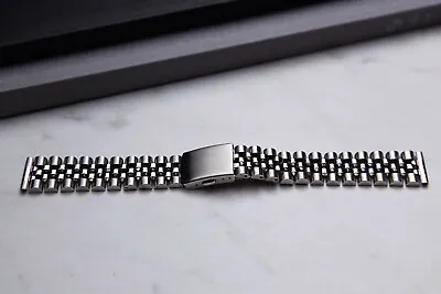 20mm Jubilee Watch Band With Flat End Links Vintage Style Watch Bracelet • $19.99