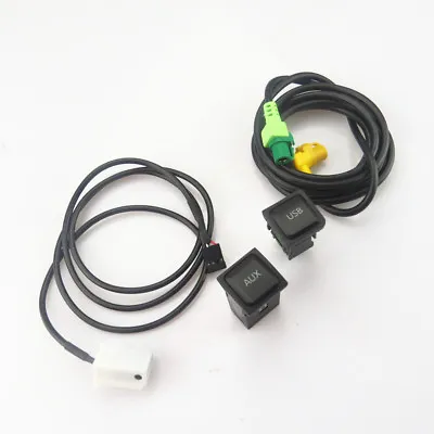 RCD510 RNS510 USB Switch Cable + AUX Interface Harness For VW Golf MK6 Jetta MK5 • $25.10