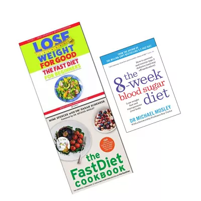 8-Week Blood Sugar Diet Lose Weight Fast Cookbook 3 Books Collection Set NEW • £14.99