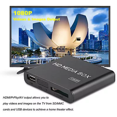 110‑240V Full HD Mini Box Media Player 1080P Media Player Box Support USB MM GDS • £36.87