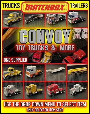 £4.99 • Buy Matchbox Convoy, Trucks, Lorries, Vans. Trailers (Select Item) Vintage Used Toys