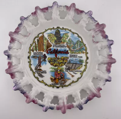 Vintage California State Collector Plate - 7  Pierced Edge • $9.99