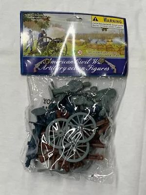 American Civil War Soldiers & Cannons 20pc Set Toy  • $13.95