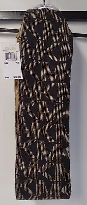 $52 Women's OSFM Michael Kors MK Logo Infinity Reversible Scarf Black & Tan • $29.98