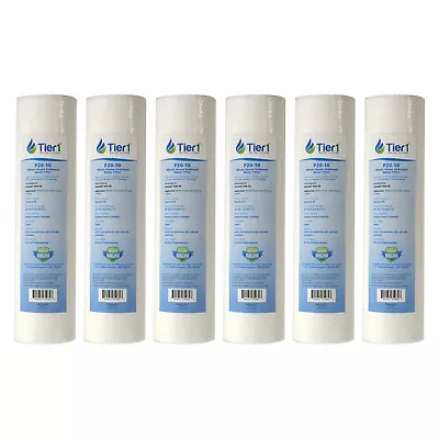 10 X 2.5 Inch 20 Micron Spun Wound Sediment Water Filter 6 Pack • $26.05