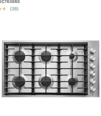 JennAir Euro-Style Series JGC7636BS 36 Inch Gas Cooktop With 6 Sealed Burners • $1799