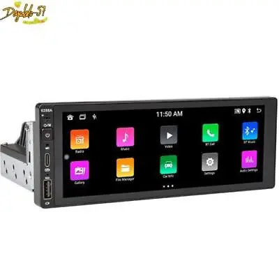 Car 1 Din Radio Stereo Touch Screen GPS Navigation WiFi Carplay Android Player • $152.19