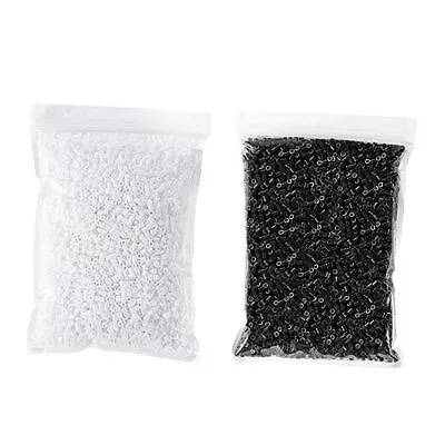 Fuse Beads Black And White Bundle Of 2500 Black Fusible Beads Black + White • $26.28