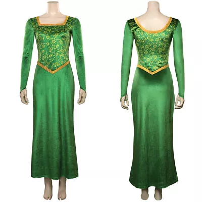 £39.59 • Buy Shrek Fiona Princess Cosplay Costume Dress Outfits Halloween Fancy Party Suit