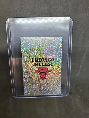 1992-93 PANINI Sticker Foil Prizm Chicago Bulls Team Logo Michael Jordan Insert • $75