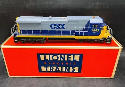 Lionel 6-18215 O Gauge CSX Dash 8 Diesel Locomotive #7643 • $198