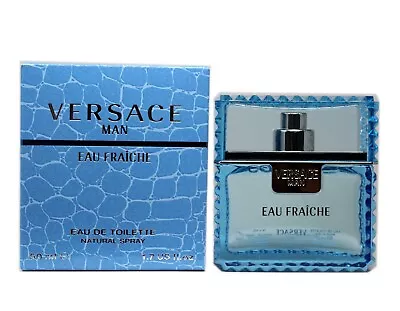 Versace Man Eau Fraiche Eau De Toilette Natural Spray 50 Ml/1.7 Fl.oz. • $39.50